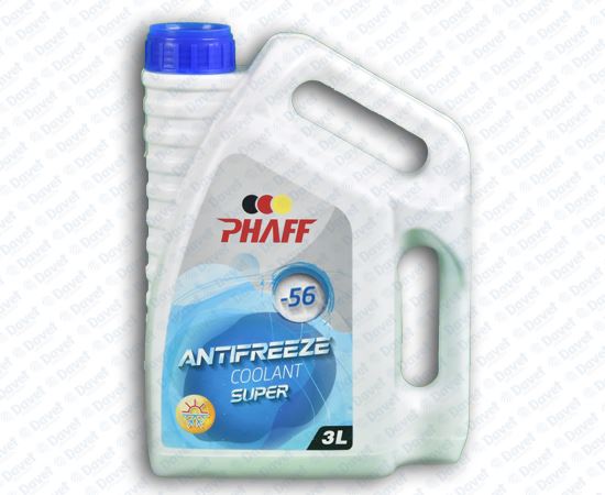 PHAFF 05001 Antifriz Mavi Organik 3 Lt 56 Derece